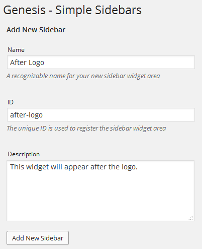 Genesis Simple Sidebars Example